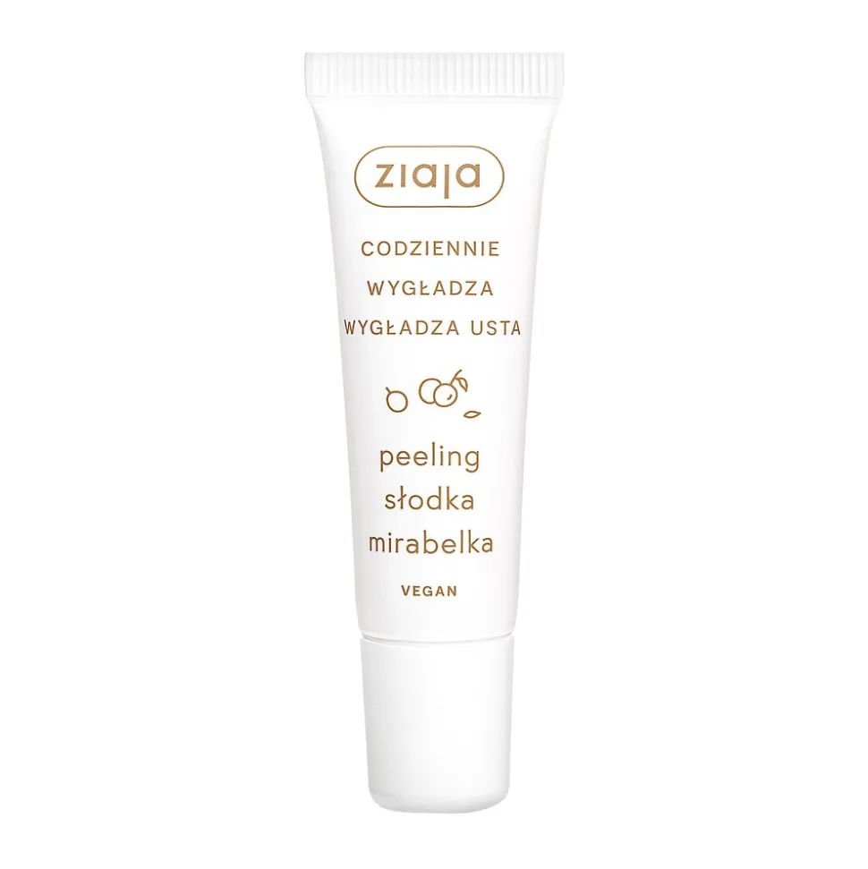 Ziaja Codziennie Wygładza Usta, peeling do ust Słodka Mirabelka, 12 ml