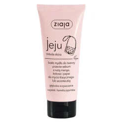 Ziaja jeju młoda skóra, białe mydło do twarzy przeciw sebum, 75 ml