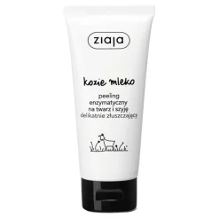 Ziaja Kozie Mleko, peeling enzymatyczny na twarz i szyję delikatnie złuszczający, 75 ml
