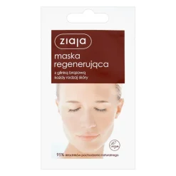 Ziaja, maska regenerująca z glinką brązową, 7 ml (saszetka)
