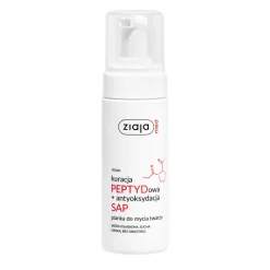 Ziaja Med, kuracja PEPTYDowa + antyoksydacja SAP, pianka do mycia twarzy, 150 ml