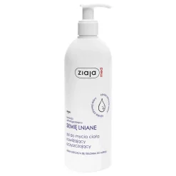 Ziaja Med, Siemię lniane, żel do mycia ciała, nawilżający, oczyszczający, 400 ml
