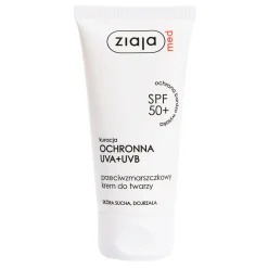 Ziaja Med SPF 50+, przeciwzmarszczkowy krem, cera sucha i dojrzała, 50 ml