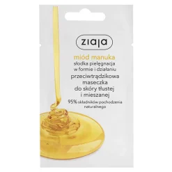 Ziaja Miód Manuka, przeciwtrądzikowa maseczka do twarzy, 7 ml (saszetka)