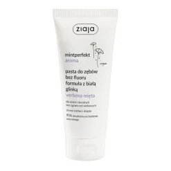 Ziaja Mintperfekt Aroma, pasta do zębów bez fluoru z białą glinką, verbena mięta, 100 ml