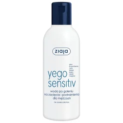 Ziaja Yego Sensitiv, woda po goleniu na zacięcia i podrażnienia dla mężczyzn, 200ml