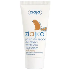 Ziajka, pasta do zębów dla dzieci bez fluoru z xylitolem, tuba, 50 ml