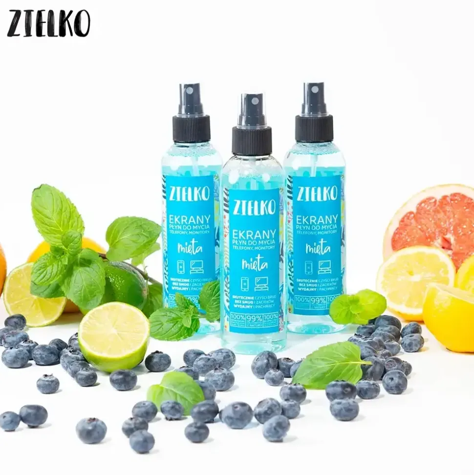 Zielko, Płyn do mycia ekranów, mięta, 200 ml