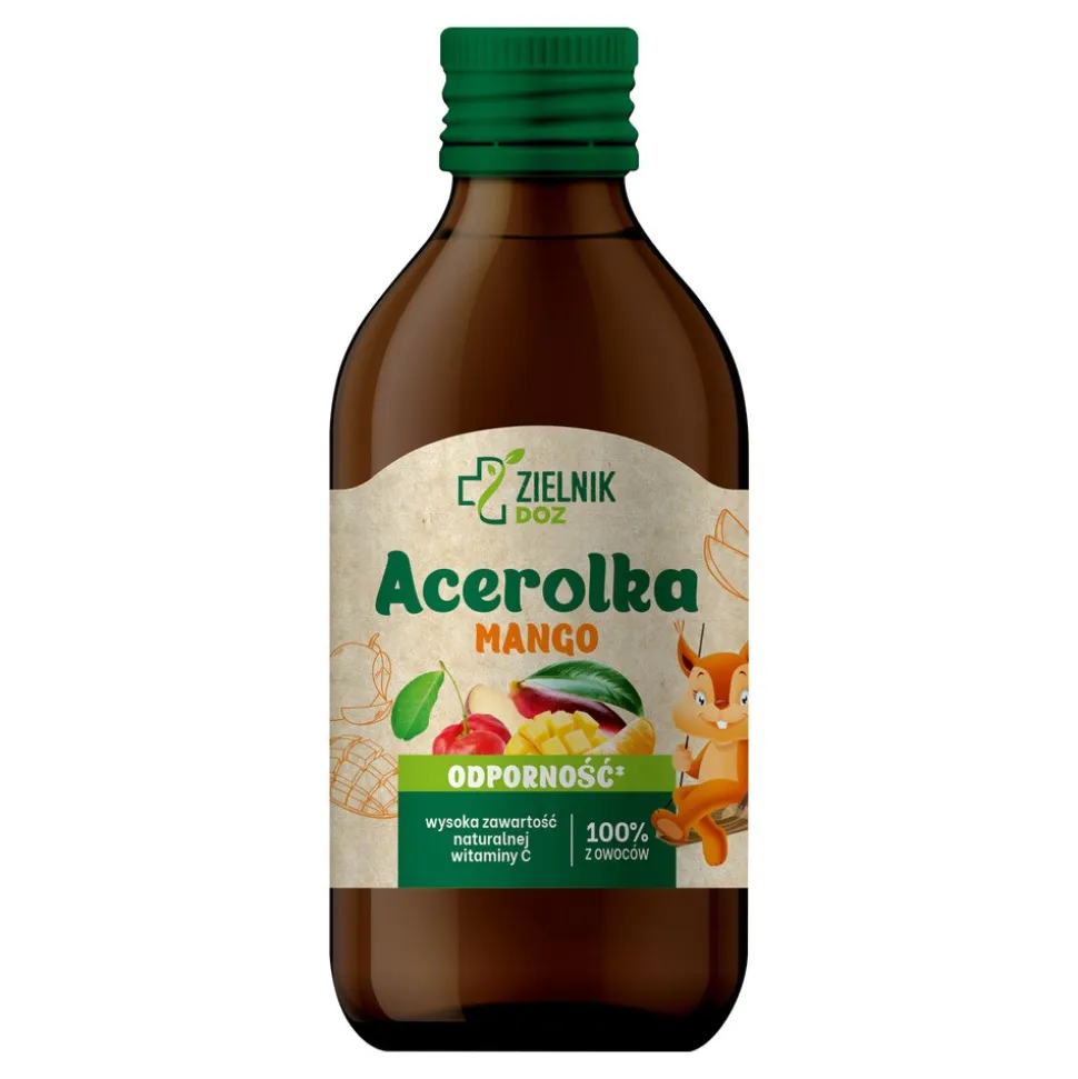 ZIELNIK DOZ Acerolka Mango, sok owocowy, 250 ml