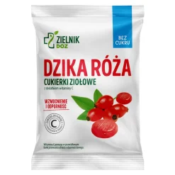 ZIELNIK DOZ Dzika Róża, cukierki ziołowe, bez dodatku cukrów, 60 g