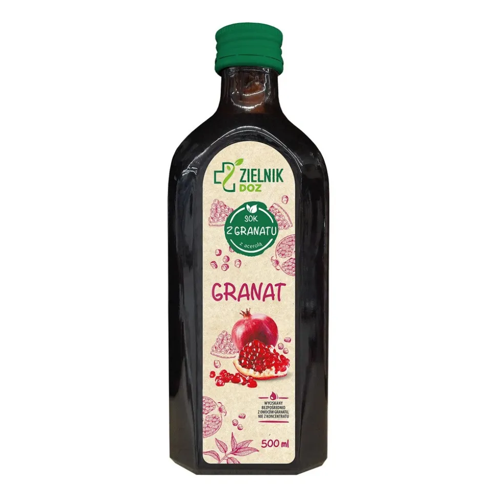 ZIELNIK DOZ Granat, sok, 500 ml