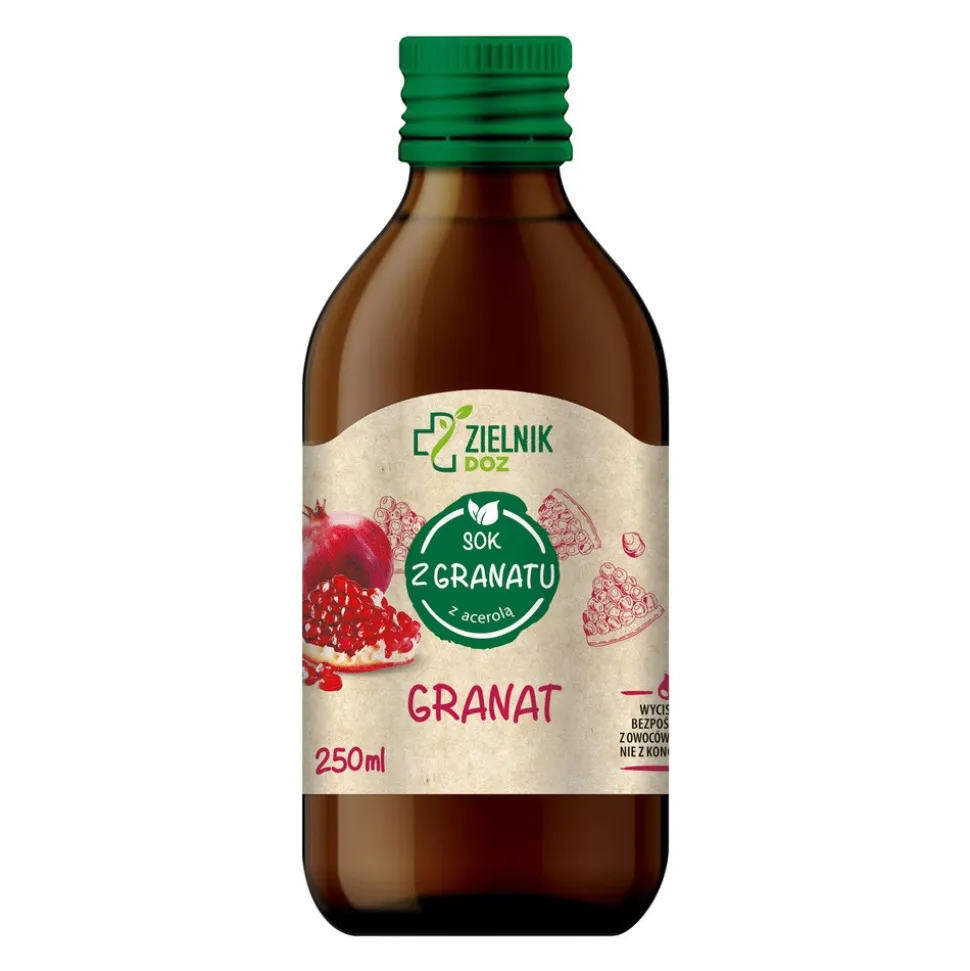 ZIELNIK DOZ Granat, sok, 250 ml
