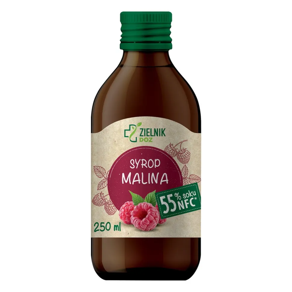 ZIELNIK DOZ Syrop Malina, 250 ml