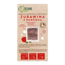 ZIELNIK DOZ Żurawina z borówką, herbatka owocowa z hibiskusem, 30 x 2,5 g