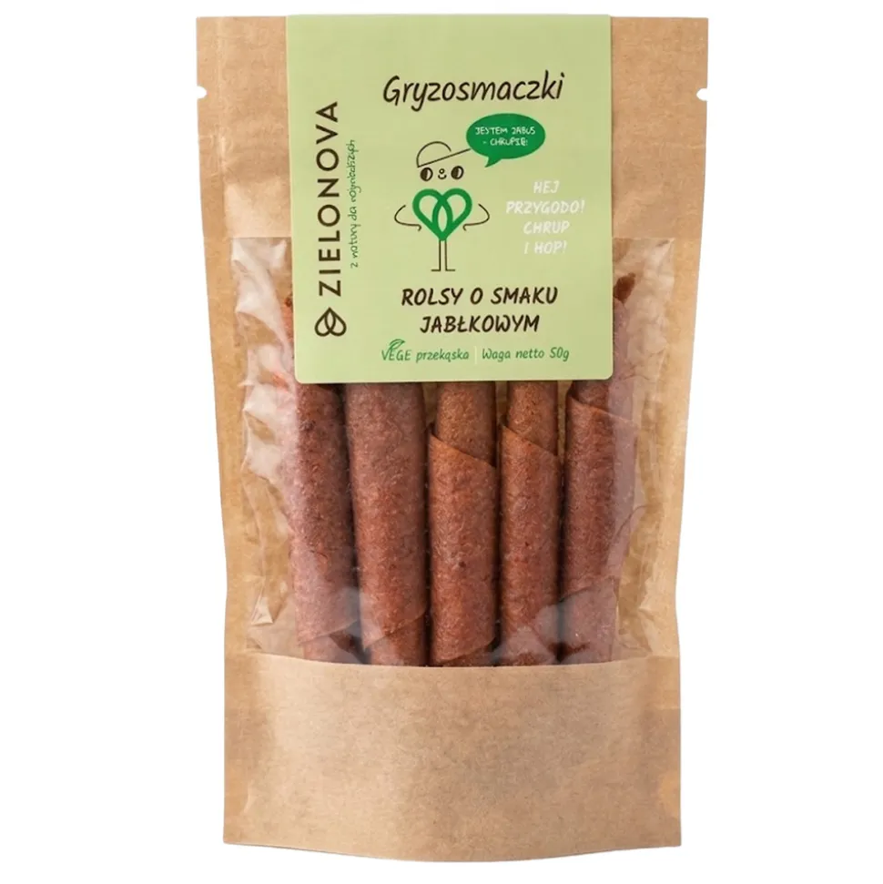 Zielonova Gryzosmaczki, rollsy jabłkowe, 50 g
