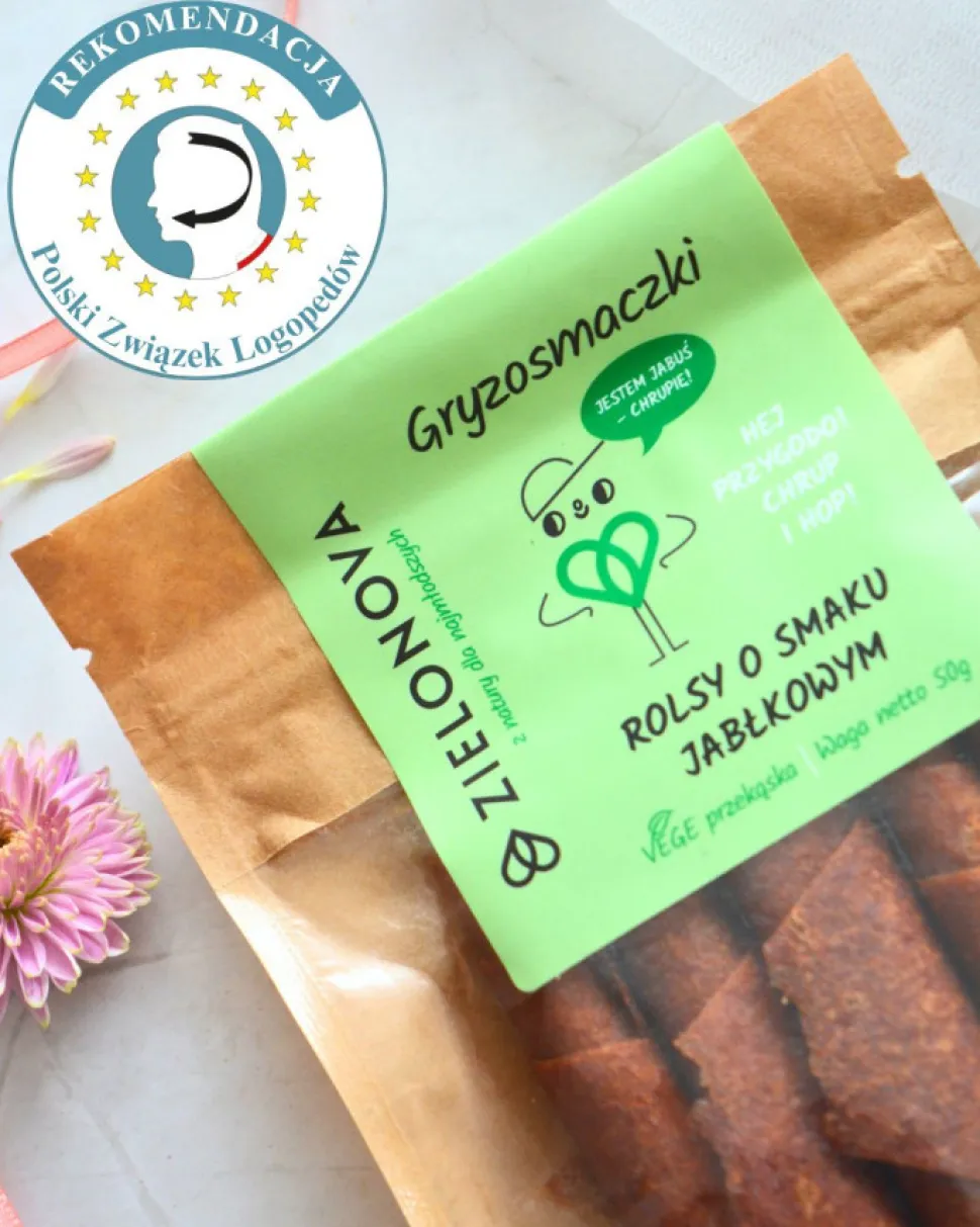 Zielonova Gryzosmaczki, rollsy jabłkowe, 50 g
