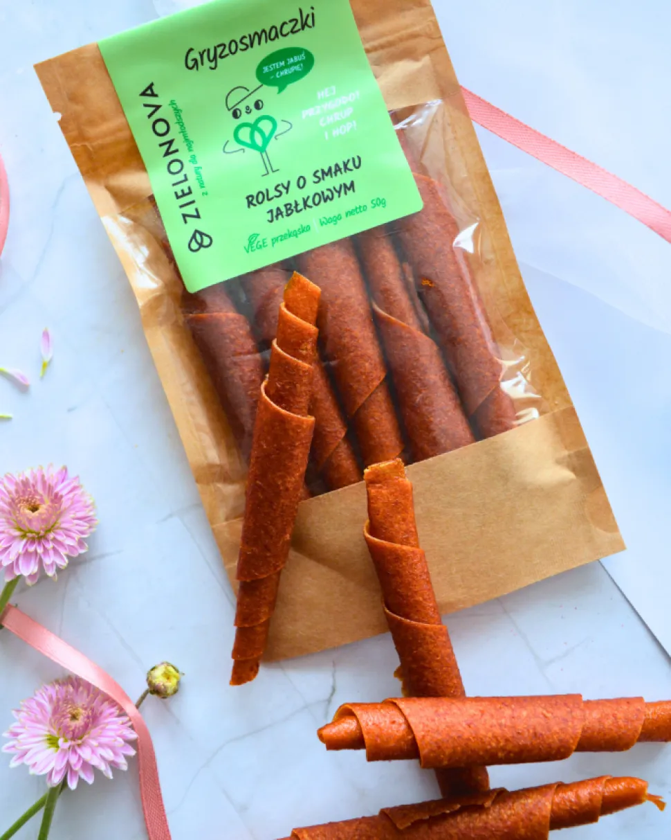 Zielonova Gryzosmaczki, rollsy jabłkowe, 50 g