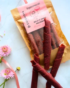 Zielonova Gryzosmaczki, rollsy malinowe, 50 g