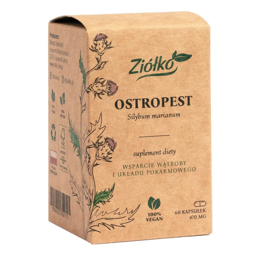 Ziółko Ostropest, kapsułki, 60 szt.