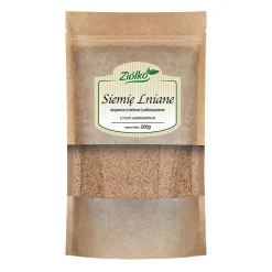 Ziółko, siemię lniane brązowe mielone odtłuszczone, 200 g