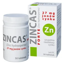Zincas forte, 27 mg jonów cynku, tabletki, 50 szt.
